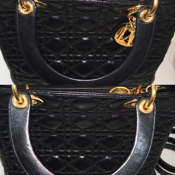 SOLD Authenticated Lady Dior quilted lambskin bag - Picture 7 of 8
